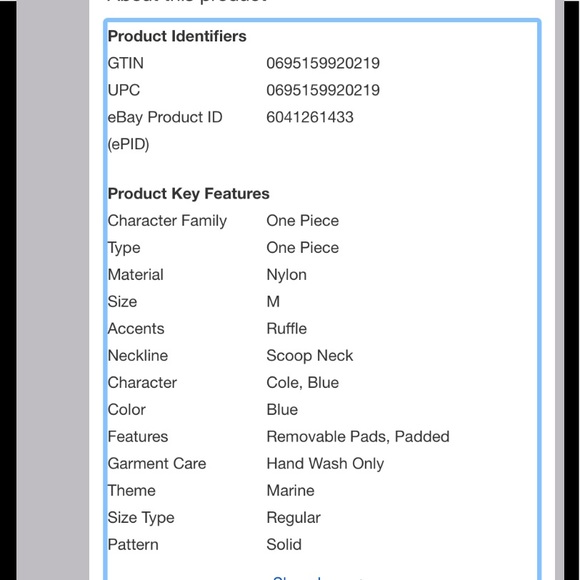 SOLD OUT BLUE Ruffled Scoop Neck - Picture 9 of 10